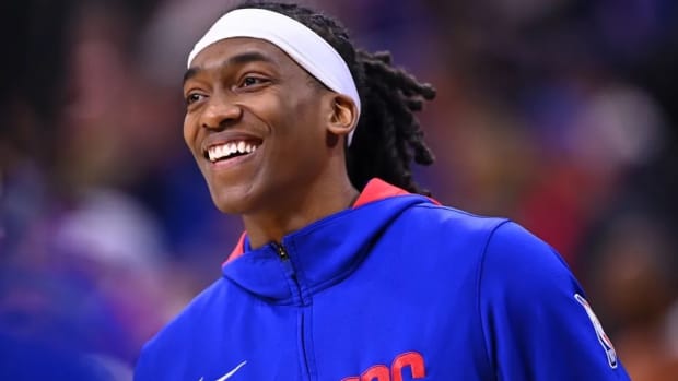 Los Angeles Clippers forward Terance Mann before an Oct. 18, 2023 NBA preseason game.